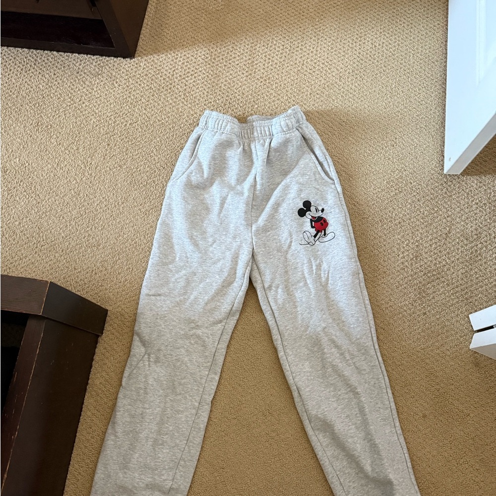 Disney Mickey Mouse Gray Sweatpants